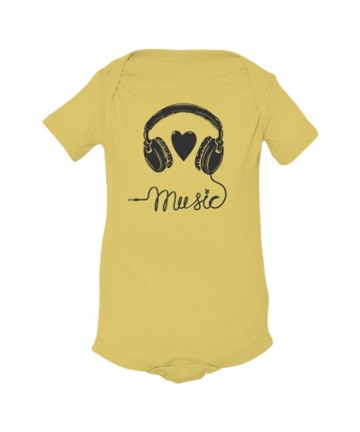 Music Life Baby Onesie | I Heart Music Onesie $6.43 Kids