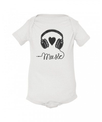 Music Life Baby Onesie | I Heart Music Onesie $6.43 Kids