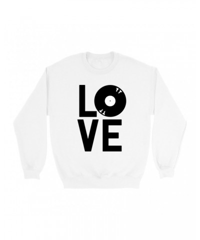 Music Life Sweatshirt | Love Is Vinyl Sweatshirt $6.57 Sweatshirts