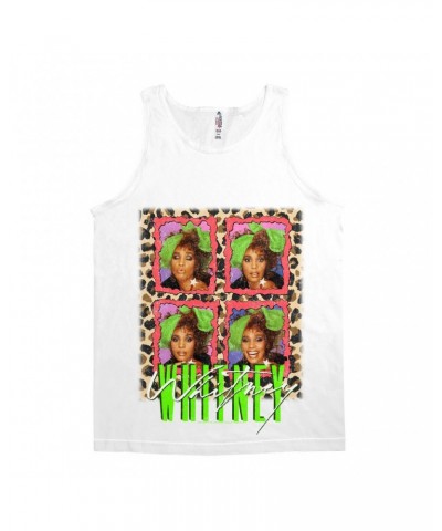 Whitney Houston Unisex Tank Top | Leopard Pop Art Shirt $16.71 Shirts