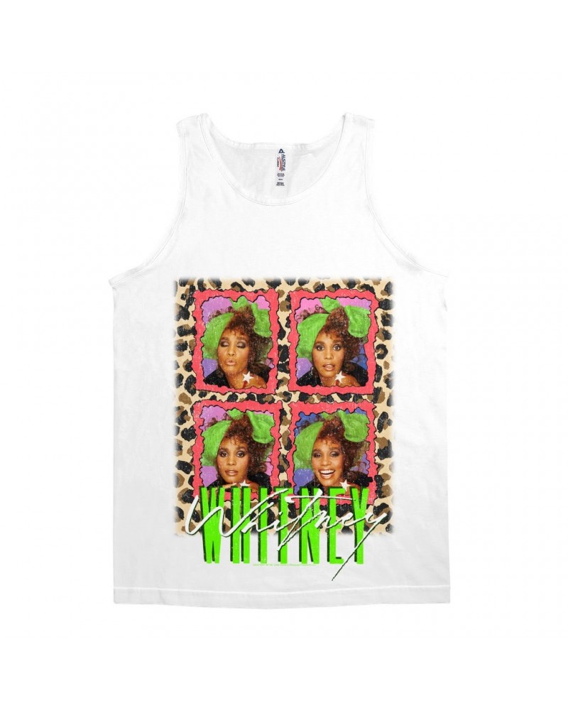 Whitney Houston Unisex Tank Top | Leopard Pop Art Shirt $16.71 Shirts