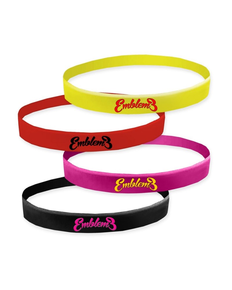 Emblem3 Script Logo Wristbands $19.57 Accessories