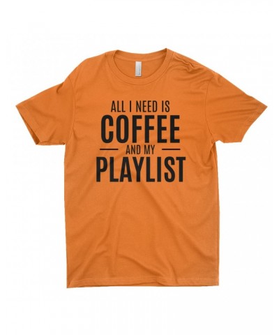 Music Life T-Shirt | All I Need Is Coffee & Music Shirt $9.40 Shirts