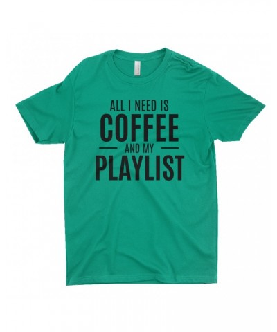 Music Life T-Shirt | All I Need Is Coffee & Music Shirt $9.40 Shirts