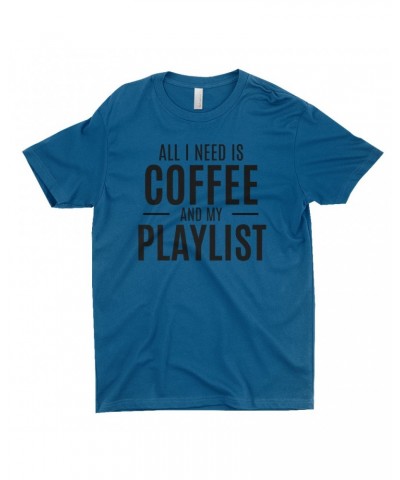 Music Life T-Shirt | All I Need Is Coffee & Music Shirt $9.40 Shirts