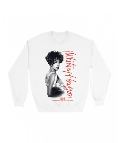 Whitney Houston Sweatshirt | 1995 Singapore Indoor Stadium Sweatshirt $10.33 Sweatshirts