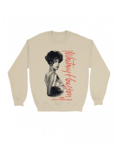 Whitney Houston Sweatshirt | 1995 Singapore Indoor Stadium Sweatshirt $10.33 Sweatshirts