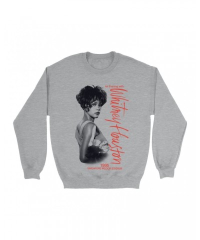 Whitney Houston Sweatshirt | 1995 Singapore Indoor Stadium Sweatshirt $10.33 Sweatshirts