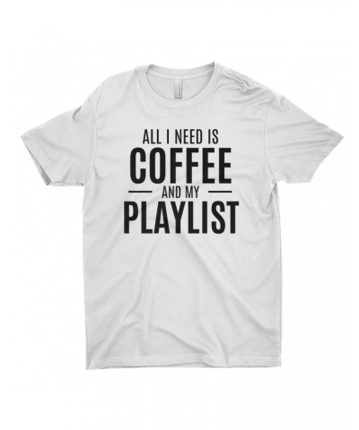 Music Life T-Shirt | All I Need Is Coffee & Music Shirt $9.40 Shirts