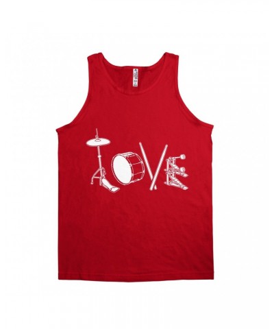 Music Life Unisex Tank Top | Drum Love Shirt $17.70 Shirts