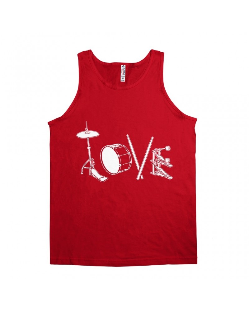 Music Life Unisex Tank Top | Drum Love Shirt $17.70 Shirts