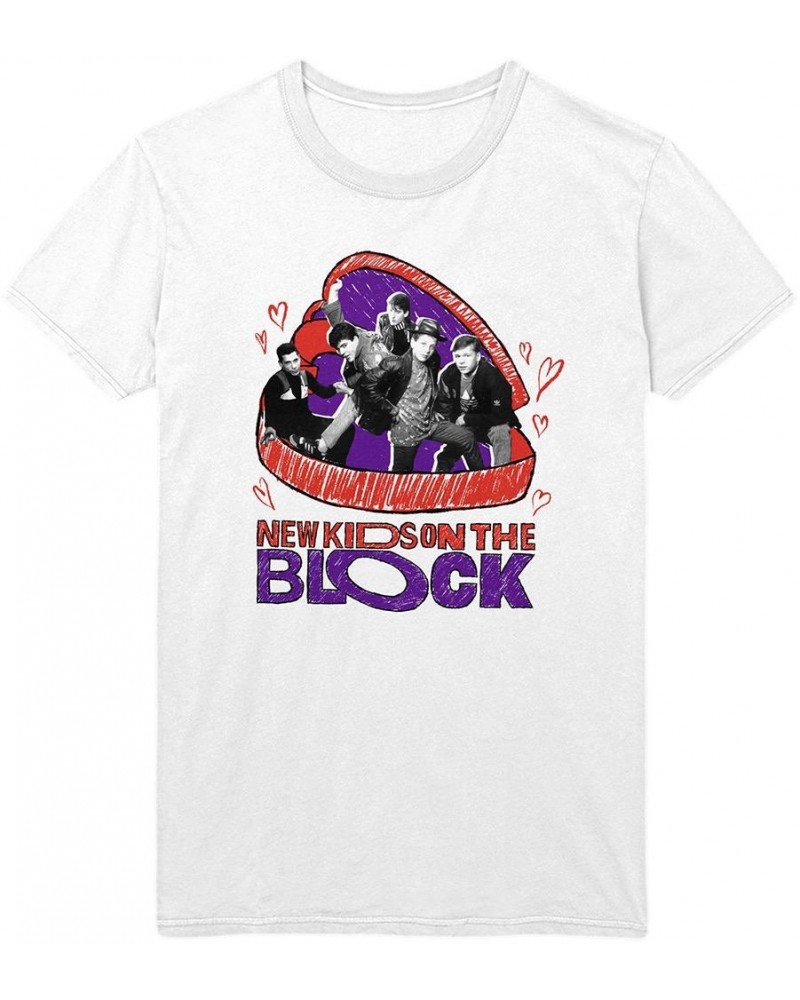 New Kids On The Block Vintage Photo Hearts Tee $11.34 Shirts