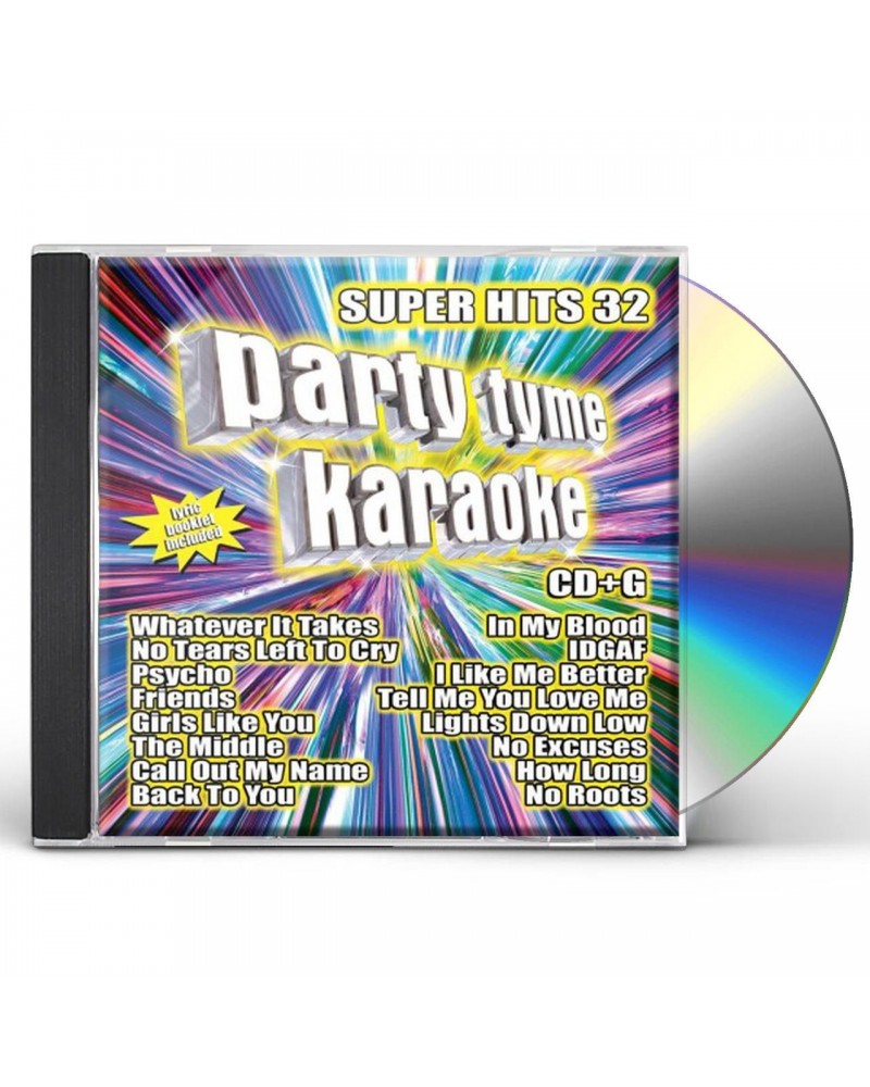 Party Tyme Karaoke SUPER HITS 32 (16-SONG CD+G) CD $6.01 CD