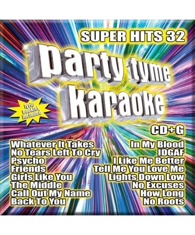 Party Tyme Karaoke SUPER HITS 32 (16-SONG CD+G) CD $6.01 CD