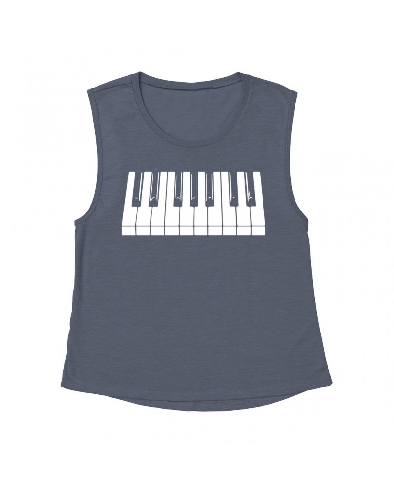 Music Life Muscle Tank | Piano Keys Tank Top $9.44 Shirts