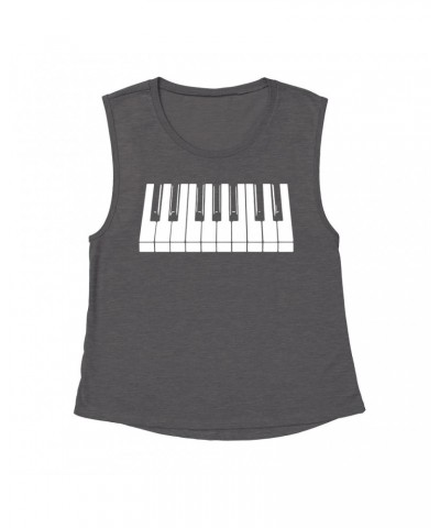 Music Life Muscle Tank | Piano Keys Tank Top $9.44 Shirts