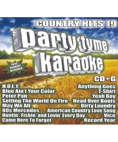 Party Tyme Karaoke Country Hits 19 (16-song CD+G) CD $20.00 CD