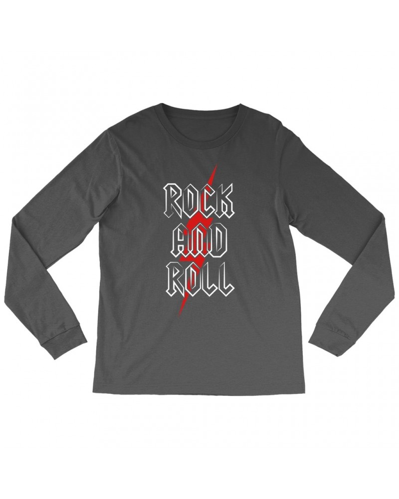 Music Life Long Sleeve Shirt | Rock n' Roll Bolt Shirt $2.67 Shirts