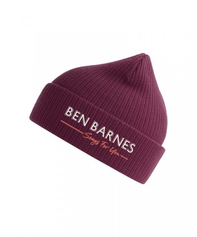 Ben Barnes Songs For You Maroon Beanie $11.27 Hats