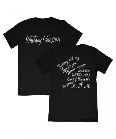 Whitney Houston Limited Edition Song Title Tee in Black $8.16 Shirts