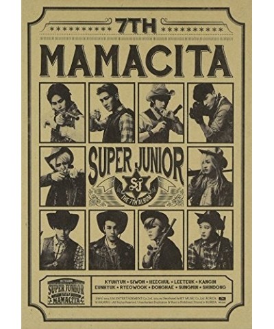 SUPER JUNIOR MAMACITA B VER. 7 CD $11.63 CD