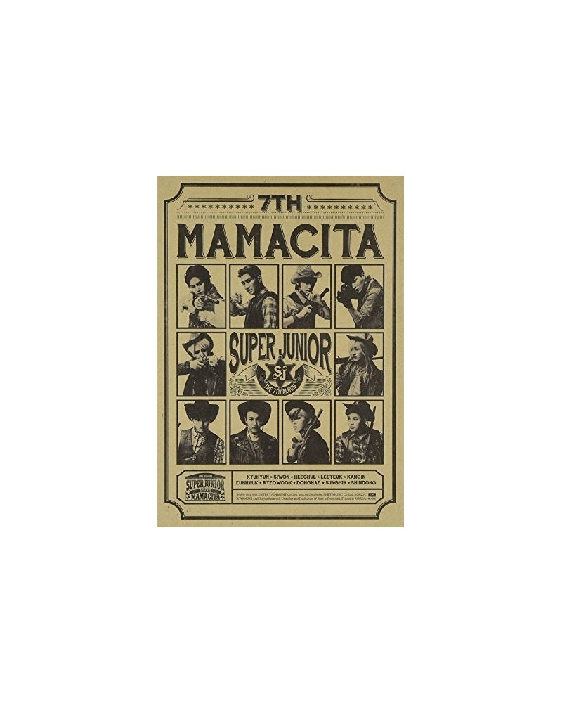 SUPER JUNIOR MAMACITA B VER. 7 CD $11.63 CD