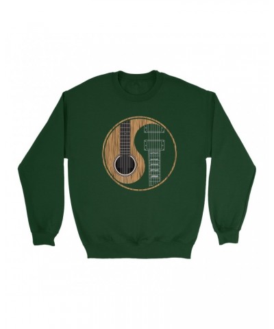 Music Life Sweatshirt | Guitar Yin-Yang Sweatshirt $6.62 Sweatshirts