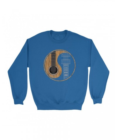 Music Life Sweatshirt | Guitar Yin-Yang Sweatshirt $6.62 Sweatshirts