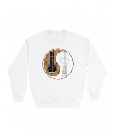 Music Life Sweatshirt | Guitar Yin-Yang Sweatshirt $6.62 Sweatshirts