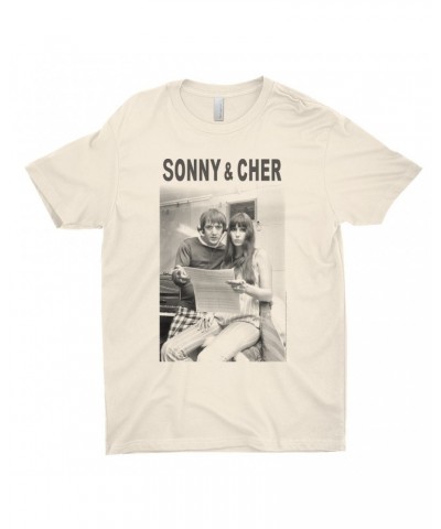 Sonny & Cher T-Shirt | 1966 Recording Studio Photo And Logo Shirt $6.29 Shirts