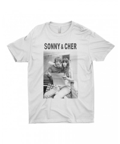 Sonny & Cher T-Shirt | 1966 Recording Studio Photo And Logo Shirt $6.29 Shirts