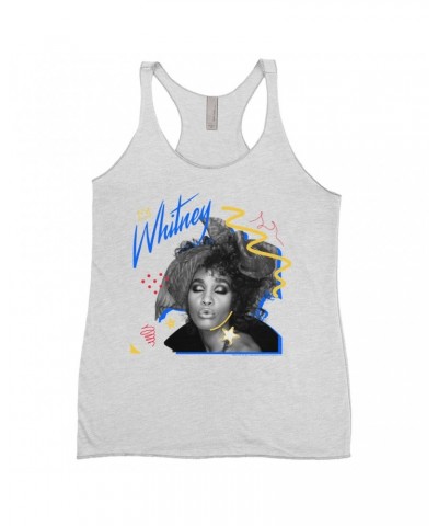 Whitney Houston Ladies' Tank Top | Funky Colorful 1987 Photo Image Design Shirt $9.42 Shirts