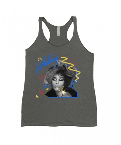 Whitney Houston Ladies' Tank Top | Funky Colorful 1987 Photo Image Design Shirt $9.42 Shirts