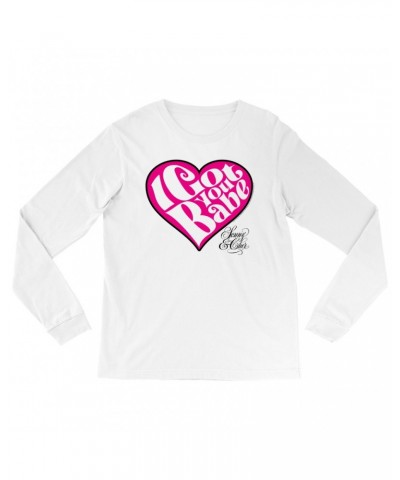 Sonny & Cher Long Sleeve Shirt | I Got You Babe Heart And Logo Shirt $6.74 Shirts