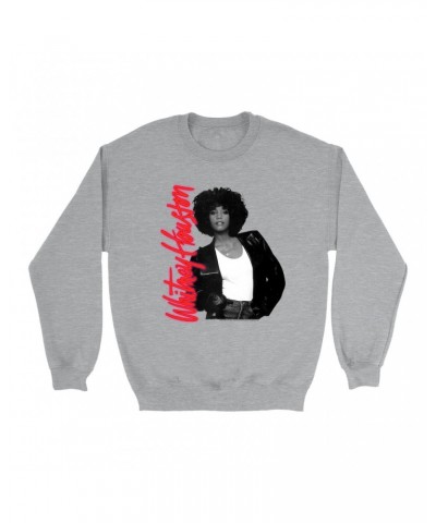 Whitney Houston Sweatshirt | Album Photo and Red Neon Logo Sweatshirt $5.45 Sweatshirts