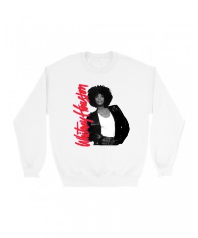 Whitney Houston Sweatshirt | Album Photo and Red Neon Logo Sweatshirt $5.45 Sweatshirts