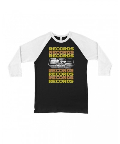 Music Life 3/4 Sleeve Baseball Tee | Milk Crate Digger Shirt $6.12 Shirts