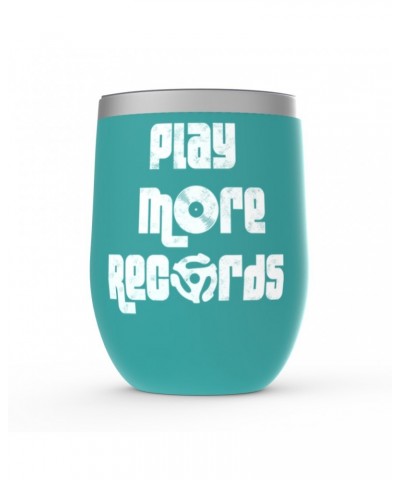 Music Life Wine Tumbler | Play More Records Stemless Wine $8.16 Drinkware