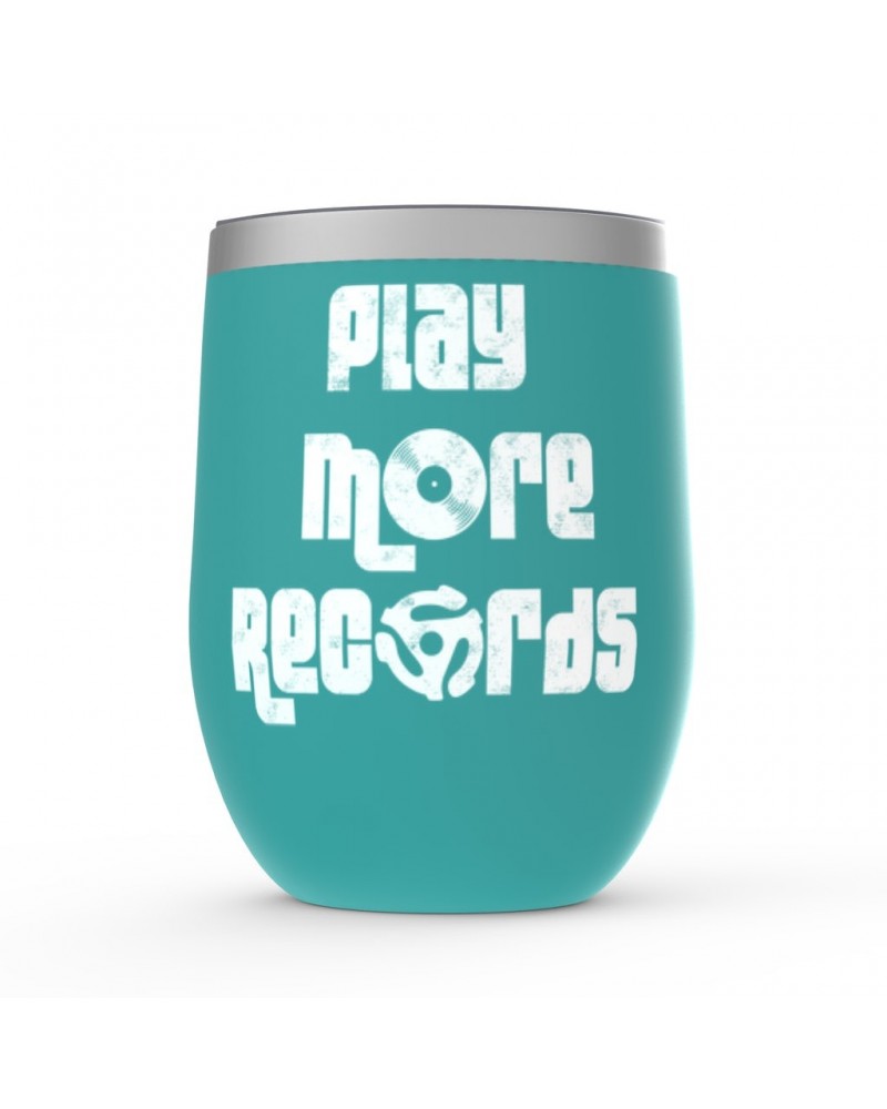 Music Life Wine Tumbler | Play More Records Stemless Wine $8.16 Drinkware