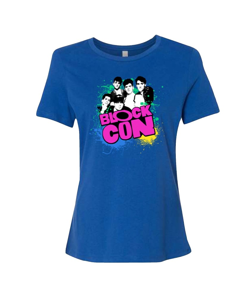 New Kids On The Block BLOCKCON Splatter Ladies Tee $12.73 Shirts